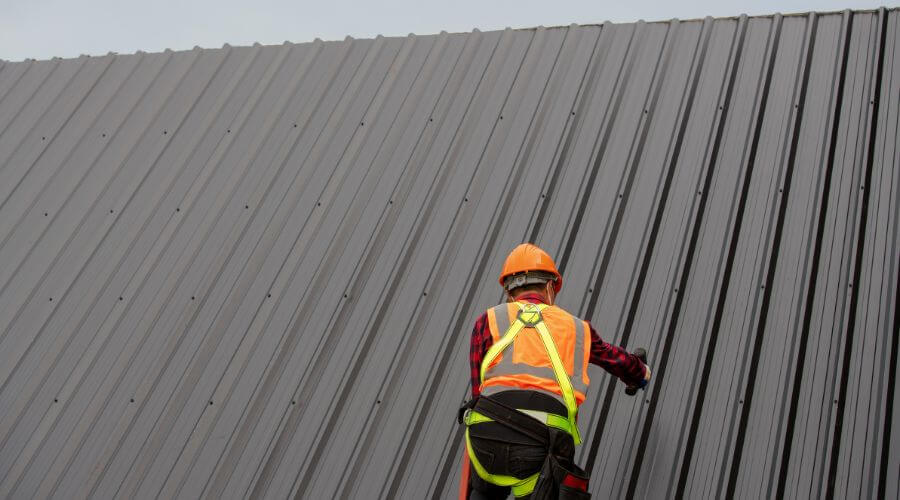 Professional metal roof installation services in Hume, IL